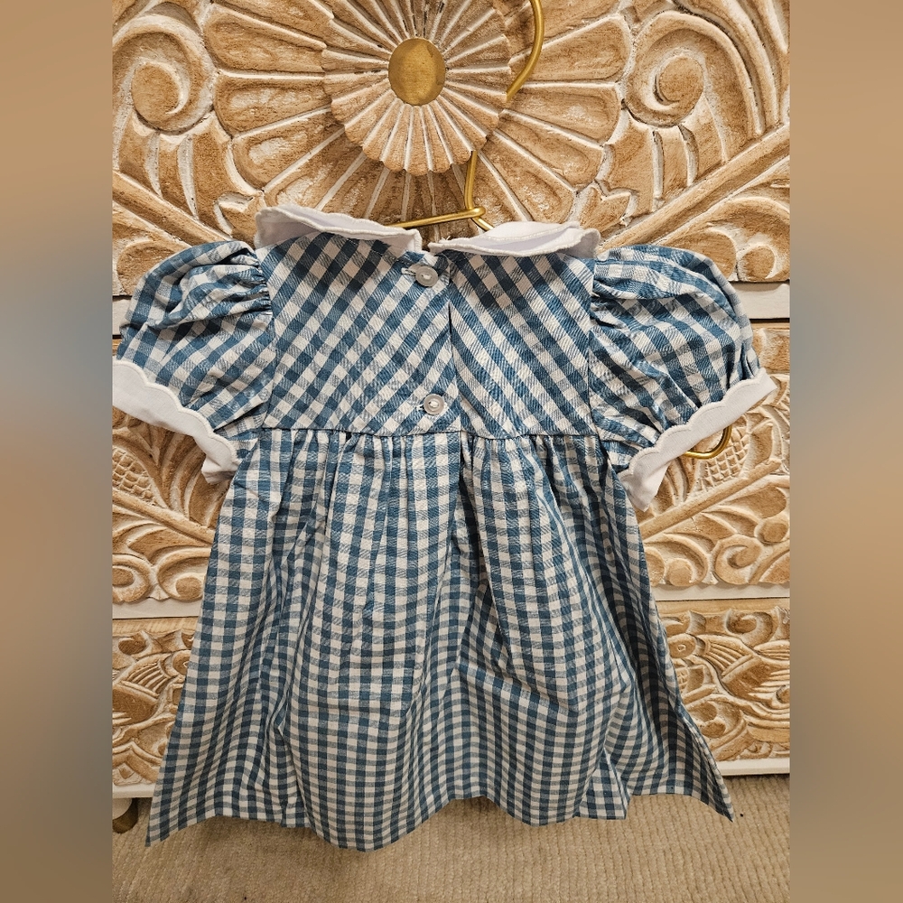The Beaufort Bonnet Company Blue and White Checkered Dress - Picture 4 of 4